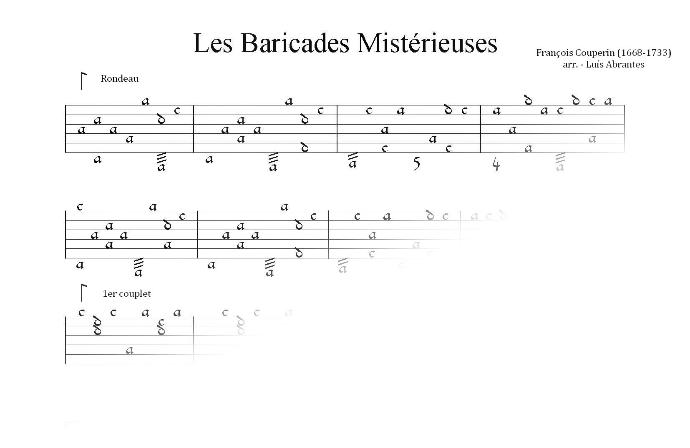 Les Baricades Mysterieuses - F. Couperin